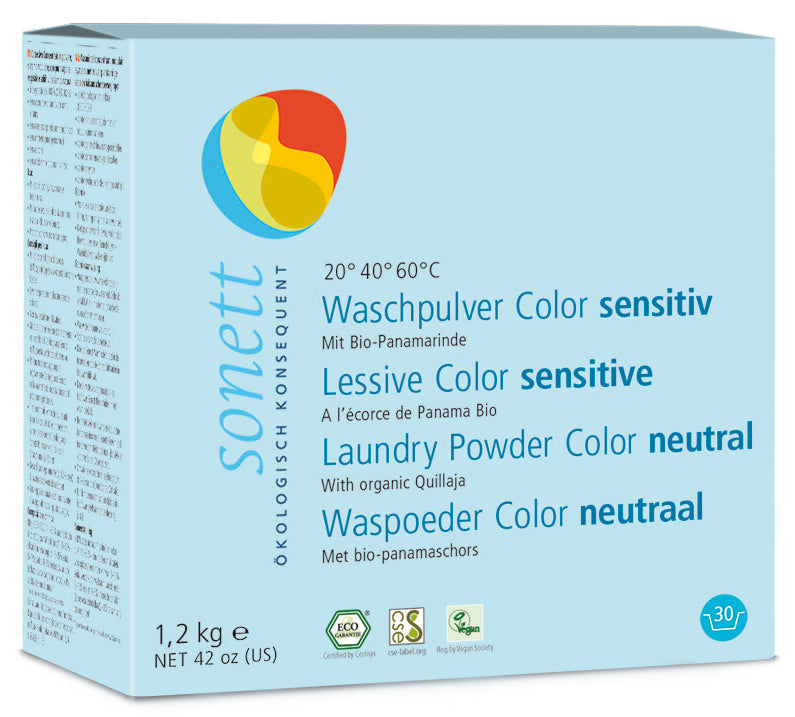 Waschpulver Color sensitiv 1,2 kg - AYURDEVA