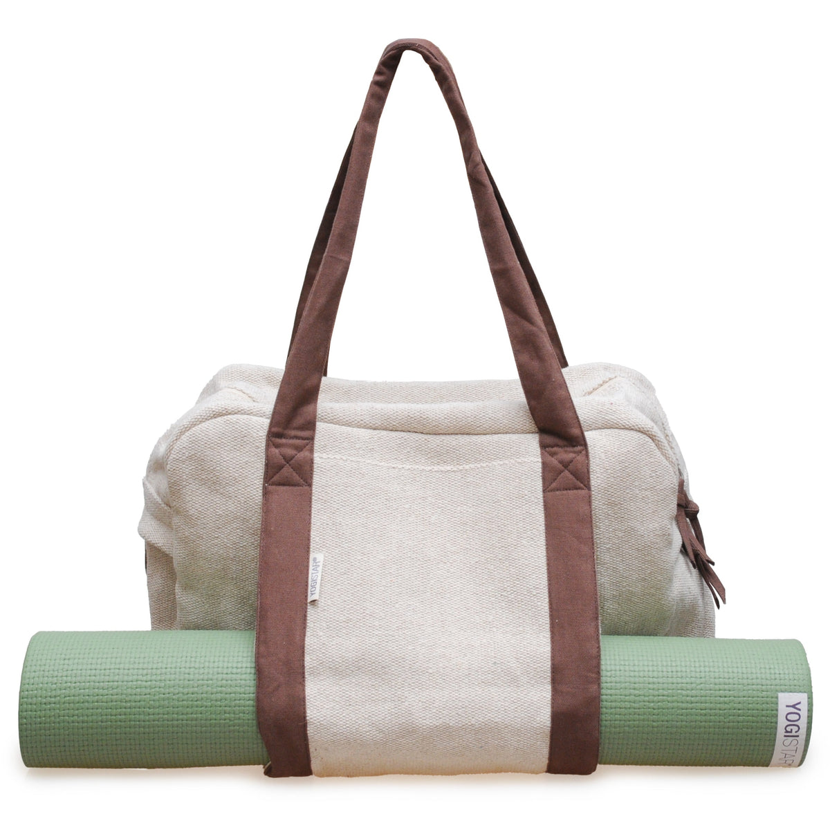 Yogatasche yogibag® all in one - jute - nature creme/taupe-grey