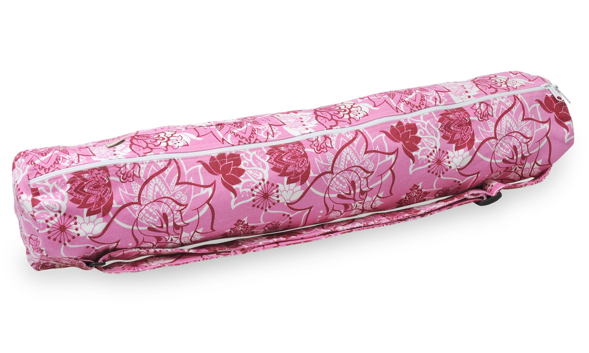 Yogatasche yogibag® basic - zip - cotton - art collection - 65 cm - lotus rose-red - YOGISHOP