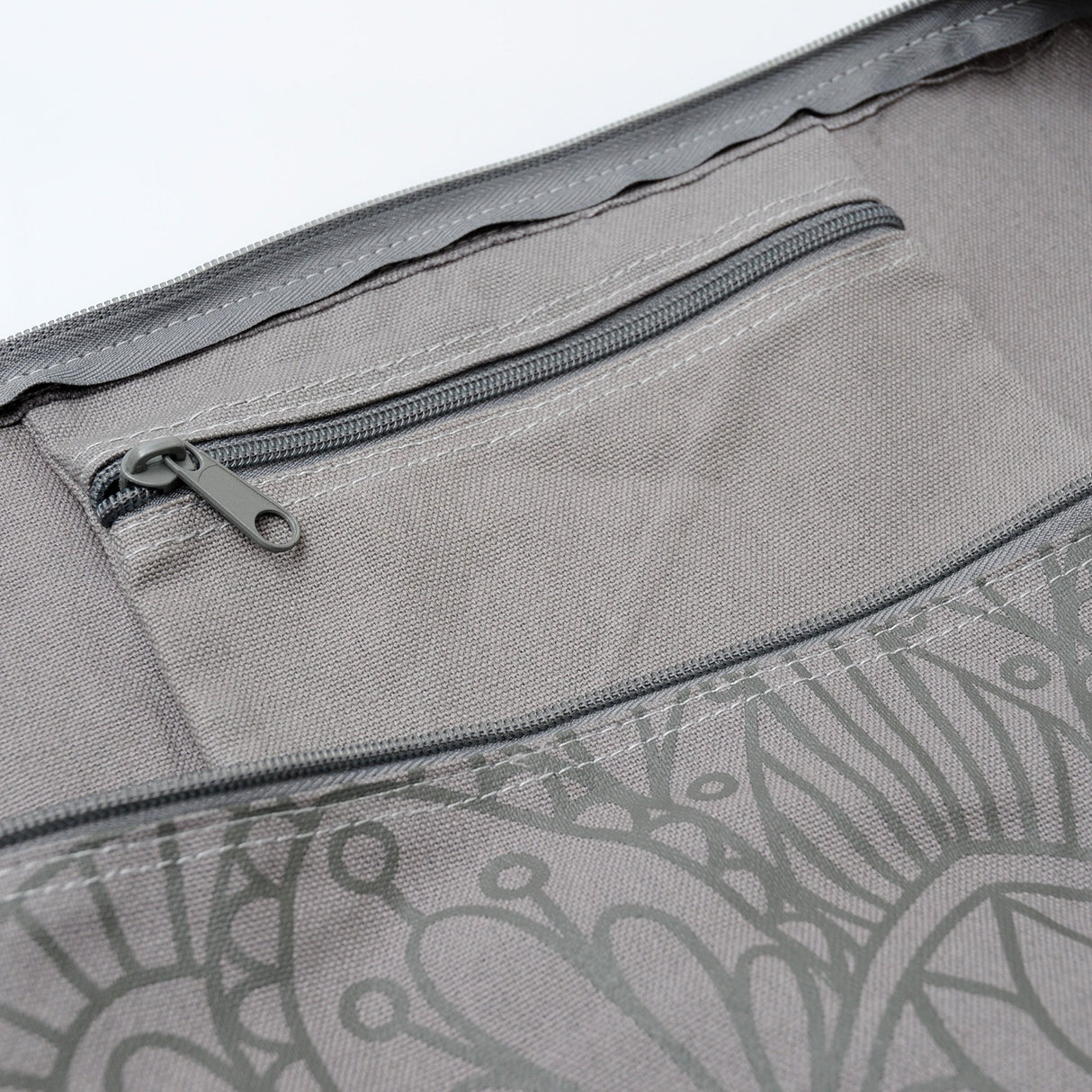 Yogatasche yogibag® basic - zip - cotton - art collection - 65 cm - lotus mandala - graphit - YOGISHOP