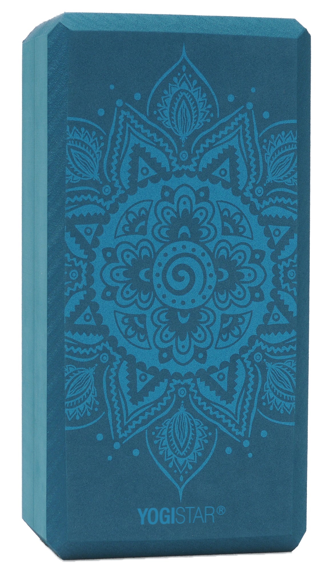 Yogablock yogiblock® basic - art collection - spiral mandala - petrol - YOGISHOP