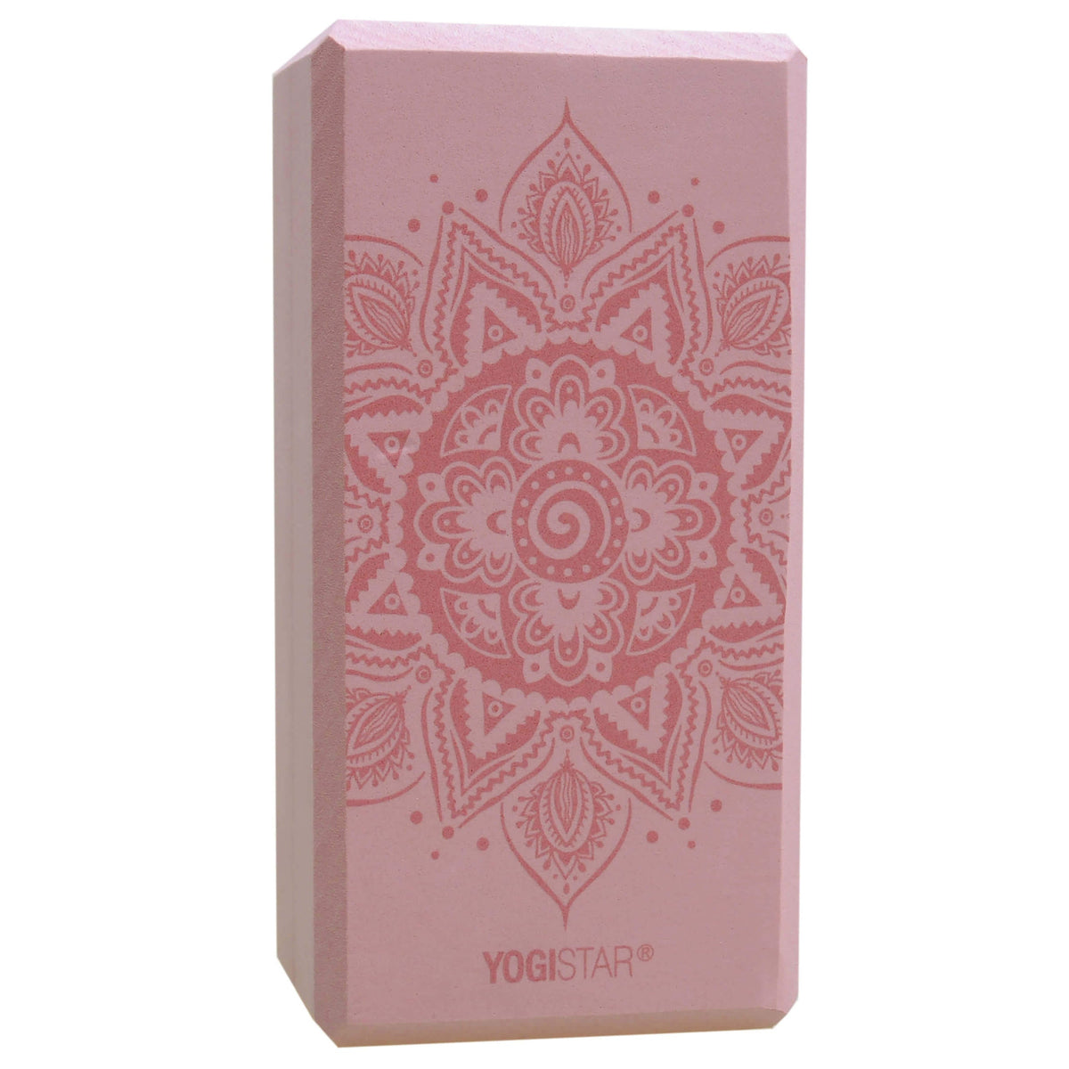 Yogablock yogiblock® basic - art collection - spiral mandala - velvet rose