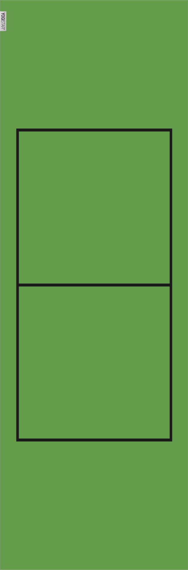 Yogamatte yogimat® basic kiwi - mit Rechteck - YOGISHOP