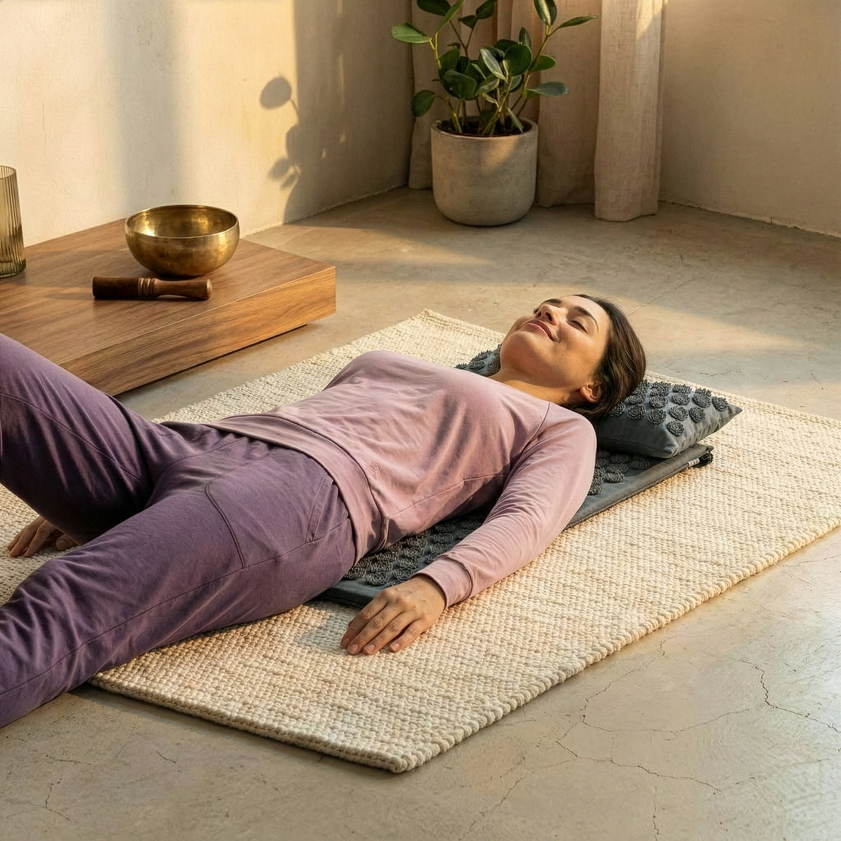 Akupressur-Set akupress relax lotus - Baumwolle