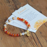 Armband Carneol (Größe: Medium 16,7 cm) - YOGISHOP