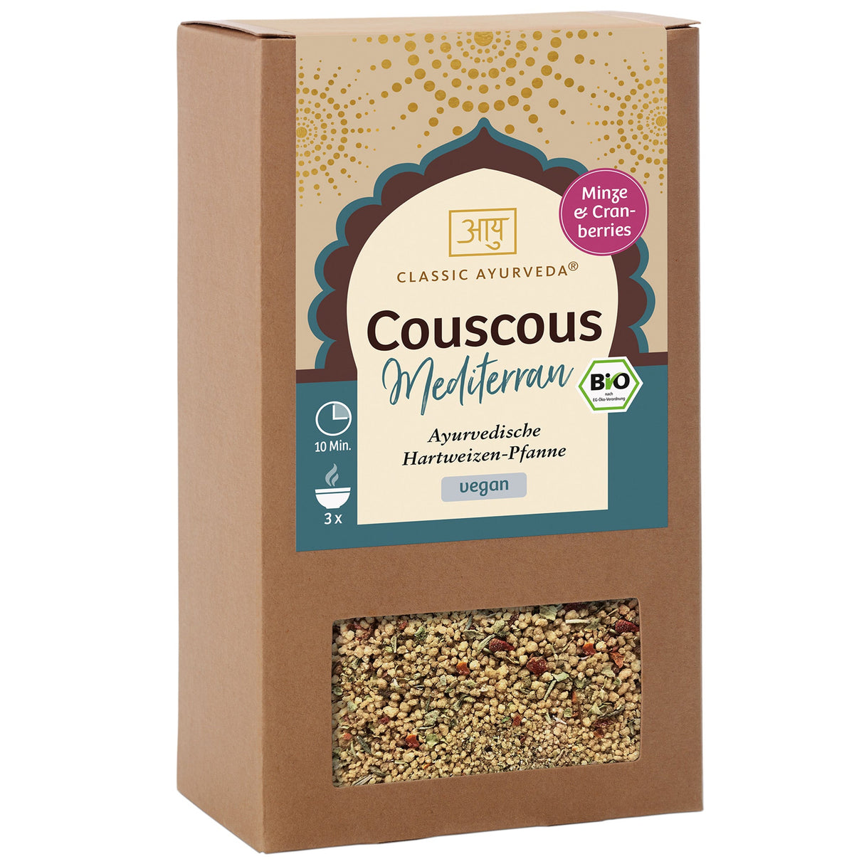 Bio Ayurvedischer Couscous Mediterran, 240 g - AYURDEVA