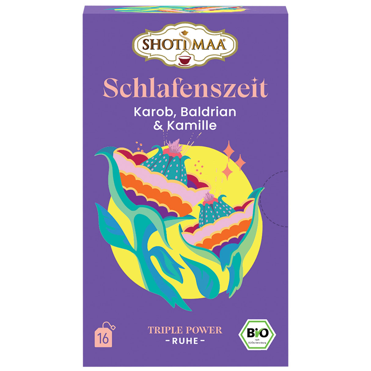 Bio Schlafenszeit Tee - Karob Baldrian & Kamille, 32 g