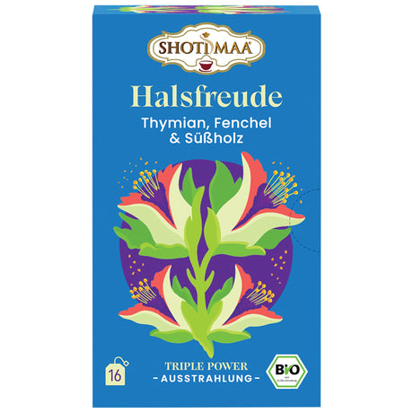 Bio Halsfreude Tee - Thymian Fenchel & Süßholz, 32 g - AYURDEVA