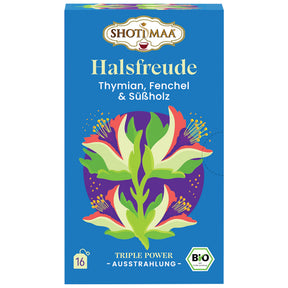Bio Halsfreude Tee - Thymian Fenchel & Süßholz, 32 g - YOGISHOP