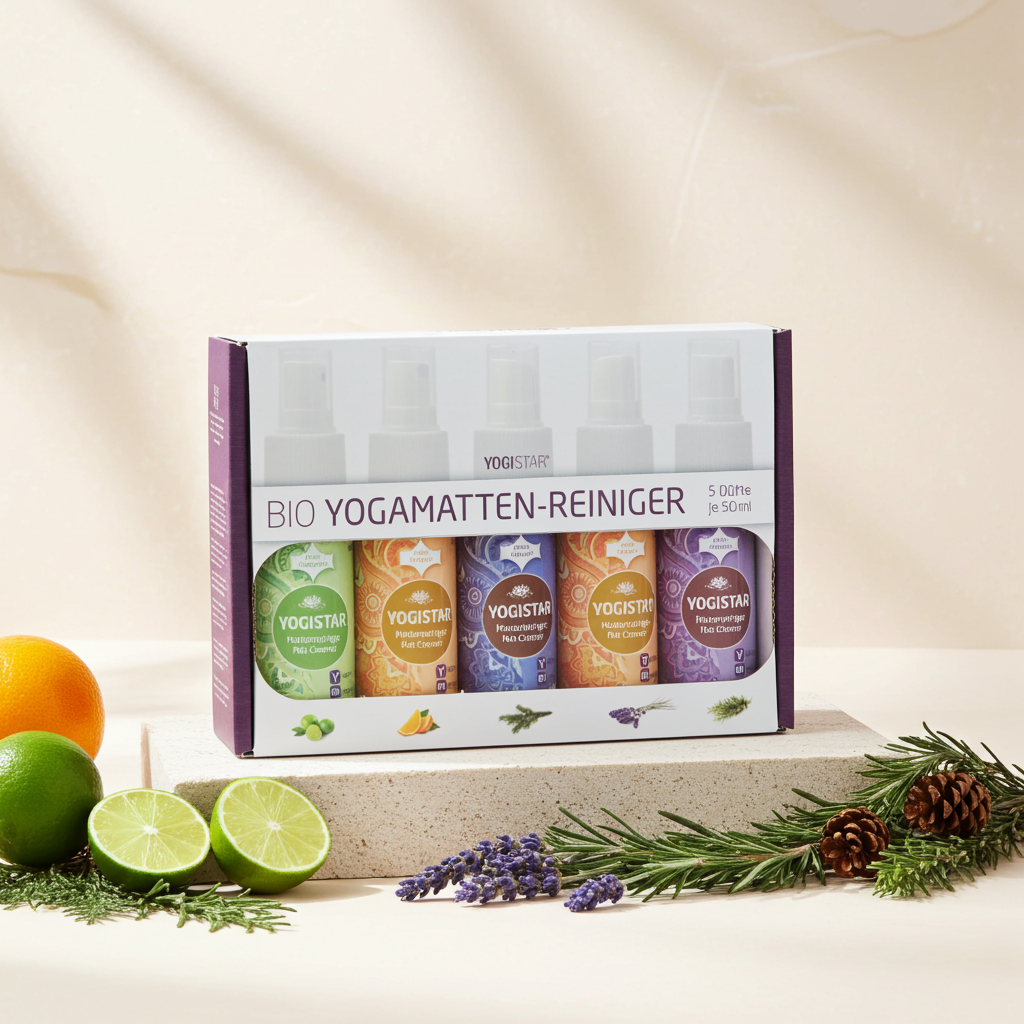 Bio Yogamatten-Reiniger 5 x 50 ml in der Box