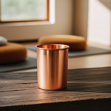 Kupferbecher glänzend, 280 ml - YOGISHOP