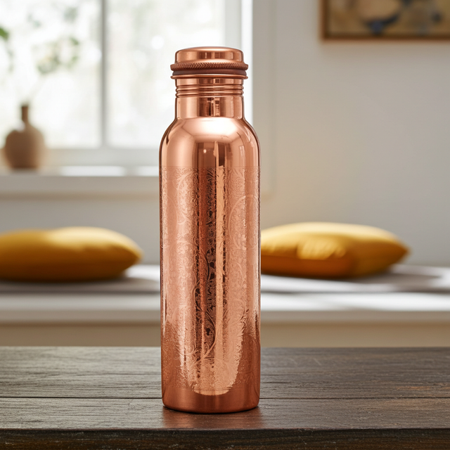 Kupferflasche glowy vintage, 0,9 l - AYURDEVA