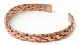 Geflochtener Kupferarmreif, schmal - YOGISHOP