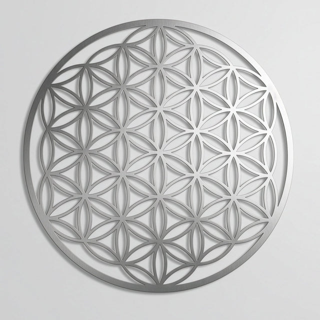 Blume des Lebens Wandschmuck aus Edelstahl - YOGISHOP