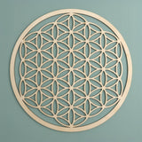 Blume des Lebens Wandschmuck aus Holz - YOGISHOP