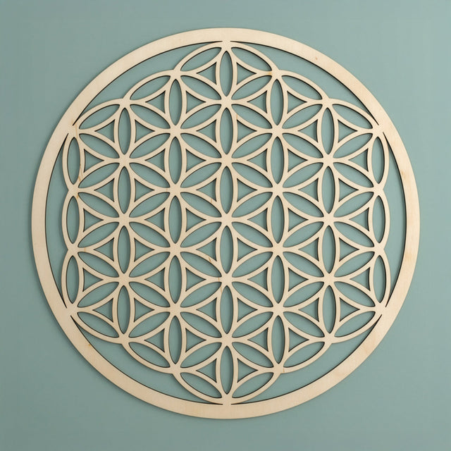 Blume des Lebens Wandschmuck aus Holz - YOGISHOP