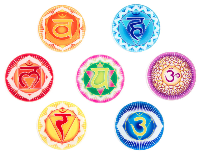 Chakra-Glasuntersetzer - YOGISHOP