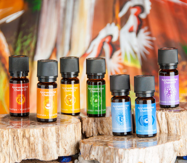 Ayurvedisches Chakraöl-Set, 7 x 10 ml - YOGISHOP