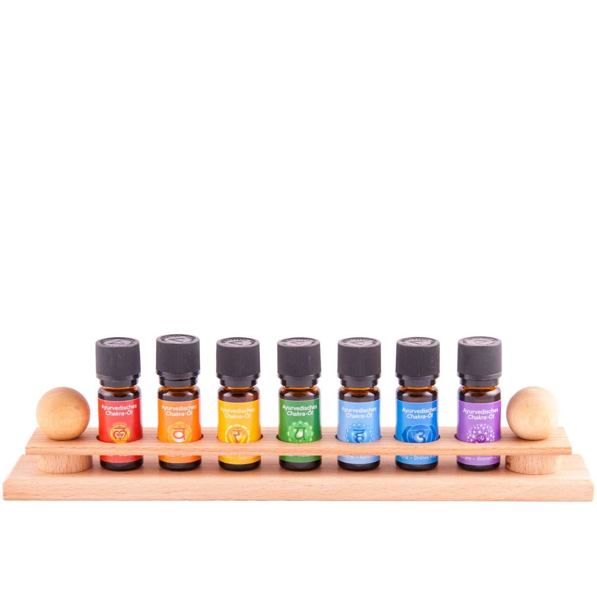 Ayurvedisches Chakraöl-Set, 7 x 10 ml - YOGISHOP