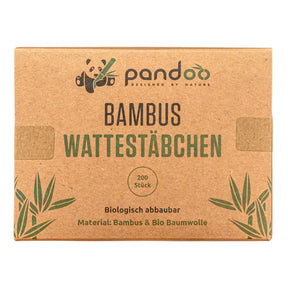Wattestäbchen aus Bambus & Bio-Baumwolle, 200 St.