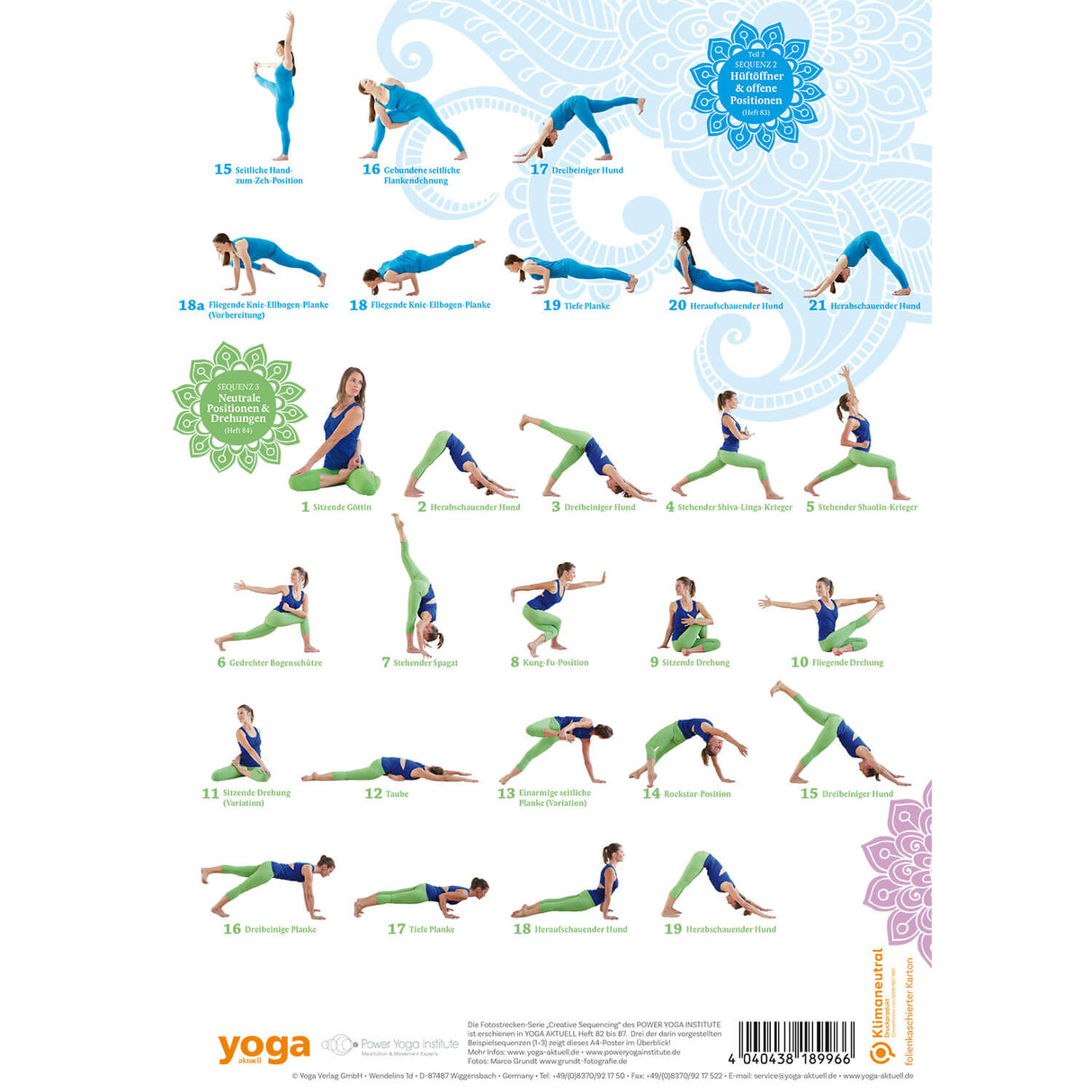 Creative Sequencing 1-3 Poster A4 - YOGISHOP