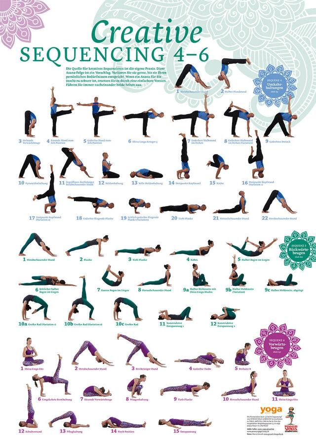 Creative Sequencing 4-6 Poster von Yoga Aktuell - YOGISHOP
