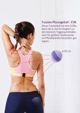Faszien-Massageball - flieder-violett - EVA - 9cm - YOGISHOP