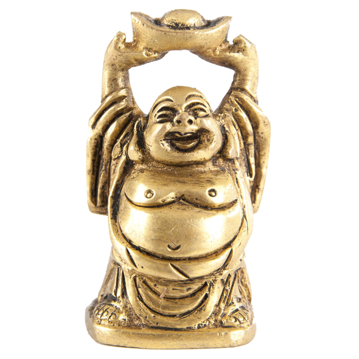 Happy Buddha aus Messing, 5 cm - YOGISHOP