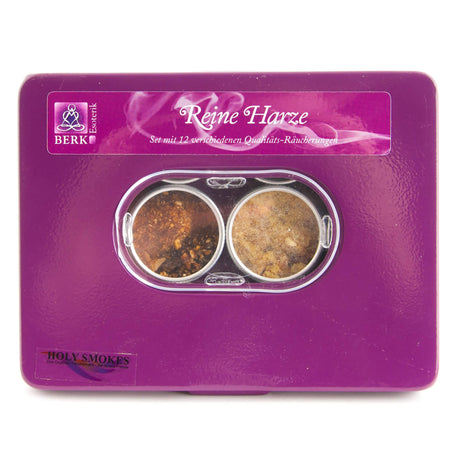 Räucher Set Reine Harze - 12 Döschen, 50 g - YOGISHOP