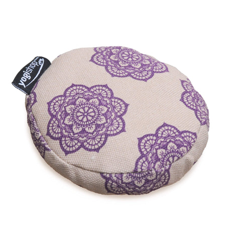 Klangschalenkissen rund - vintage - organic cotton, Ø 10 cm - AYURDEVA