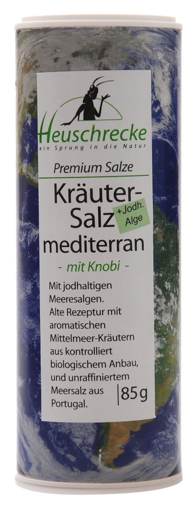 Bio Premium Kräutersalz mediterran, mit jodhaltigen Bio-Algen und Knobi, 85 g - YOGISHOP