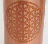 Kupferflasche Blume des Lebens, 0,75 l - YOGISHOP