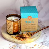 Organic Sojawachskerze - Weihrauch und Myrrhe - YOGISHOP