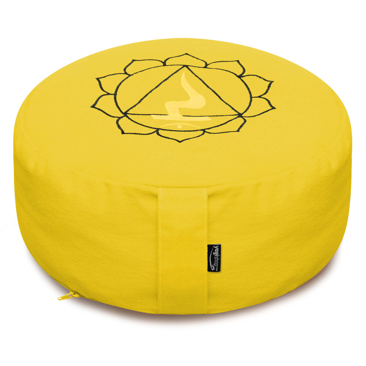 Meditationskissen - rund - Chakras - organic cotton - ø 36cm x 15cm - YOGISHOP