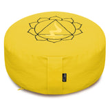 Meditationskissen - rund - Chakras - organic cotton - ø 36cm x 15cm - YOGISHOP