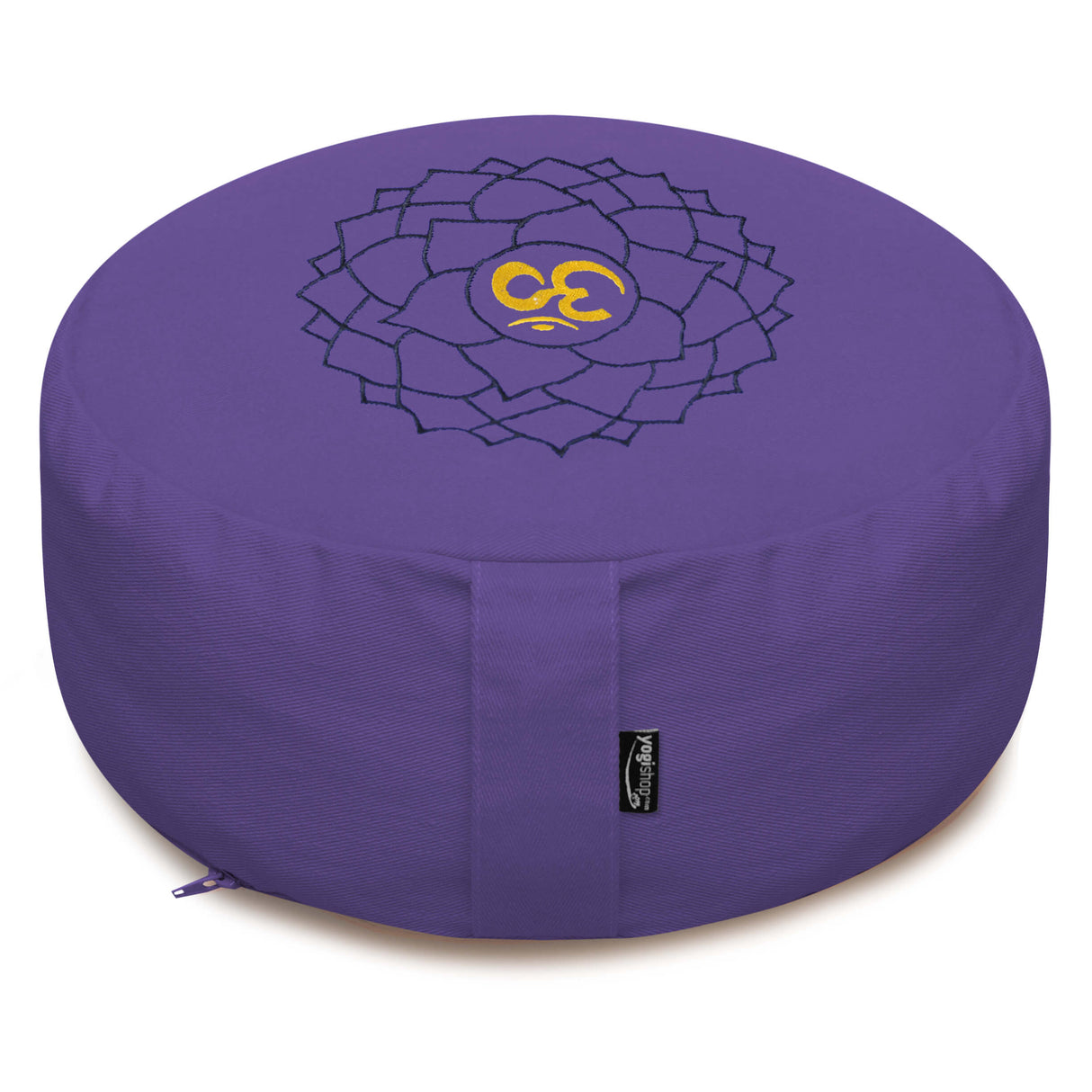 Meditationskissen - rund - Chakras - organic cotton - ø 36cm x 15cm - YOGISHOP
