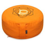 Meditationskissen - rund - Chakras - organic cotton - ø 36cm x 15cm - YOGISHOP