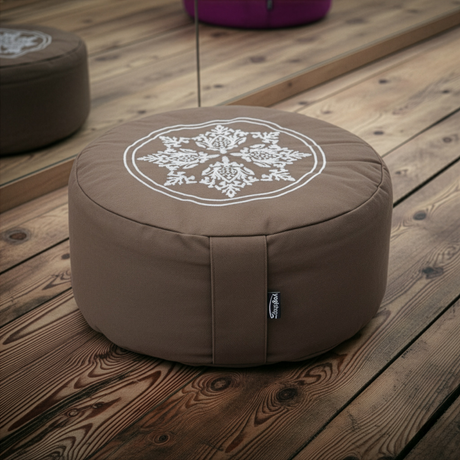 Meditationskissen rund - vintage - cotton - ø 30cm x 15cm - YOGISHOP