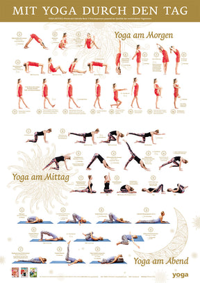 "Mit Yoga durch den Tag" Poster von Yoga Aktuell - YOGISHOP