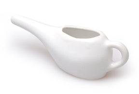 Nasenspülkännchen klein aus Keramik, weiss