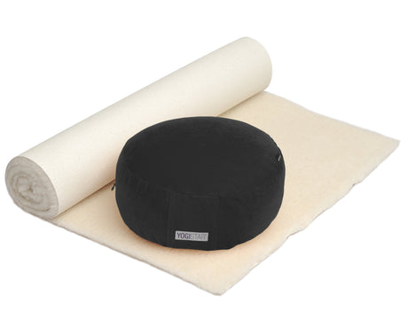 Yoga-Set Comfort Edition - Meditation natur 75 x 180 cm - YOGISHOP