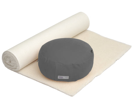 Yoga-Set Comfort Edition - Meditation natur 100 x 200 cm - YOGISHOP