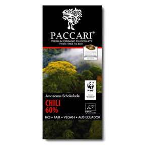 Bio Schokolade WWF Sonderedition Chili, 60% Kakao, 50 g