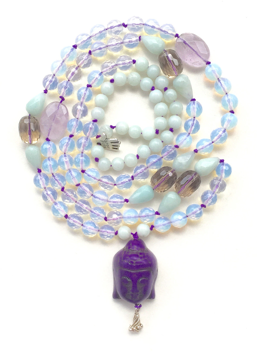 Mala-Kette "Purple Buddha" - YOGISHOP