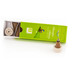 Räucherkegel - Champa-Blüten, 16 g - YOGISHOP