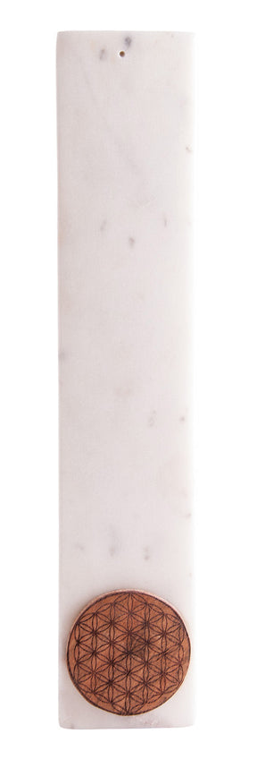 Marmor Räucherstäbchenhalter - Blume des Lebens