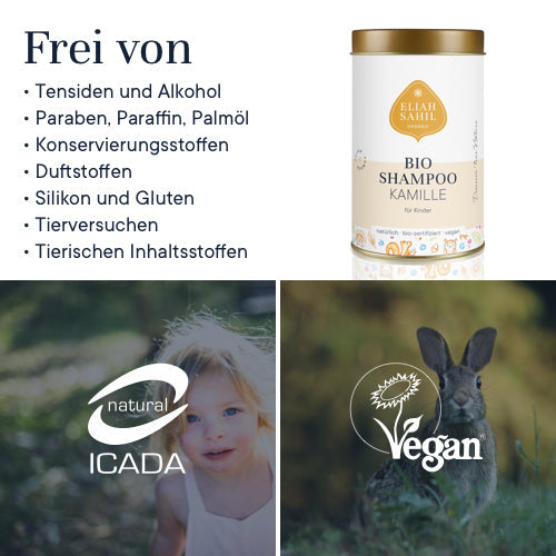 Bio Shampoo Powder für Kinder - Kamille, 100 g - YOGISHOP