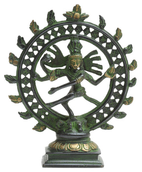 Shiva Nataraj-Statue aus Messing, 15cm