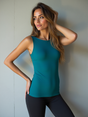Yoga-Top Boatneck "ala" - petrol - YOGISHOP