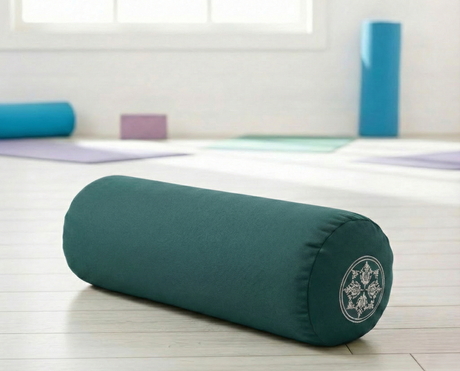Yoga-Bolster - rund - vintage - cotton - basic - AYURDEVA